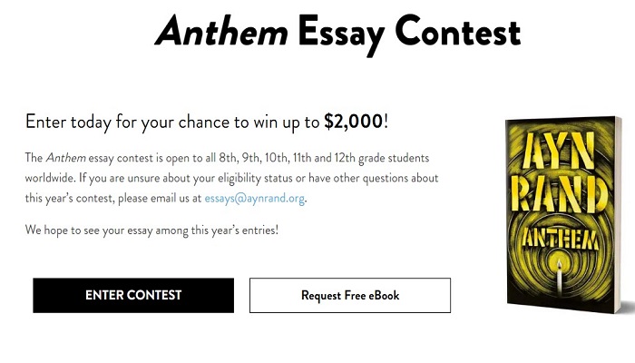 what is the anthem essay contest